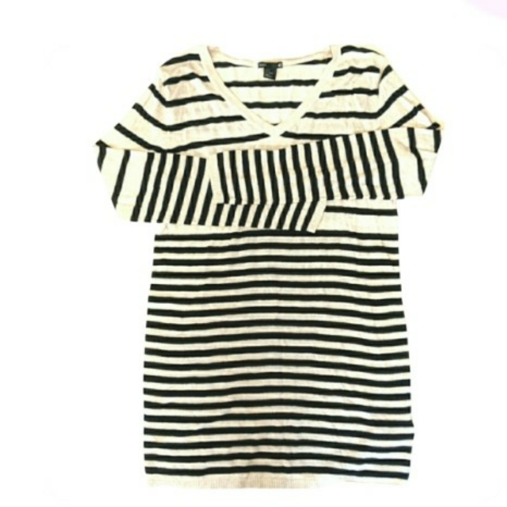 🌞 3/$15 H&M Striped Long Sleeves Thin Knit Sweater Small